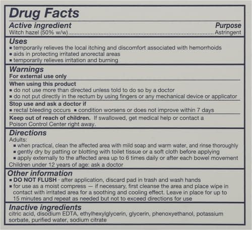 TUCKS Medicated Cooling Pads, 100 Count – Hemorrhoid Pads with Witch Hazel, Cleanses Sensitive Areas, Protects from Irritation, Hemorrhoid Treatment, Medicated Pads Used by Hospitals — view 2