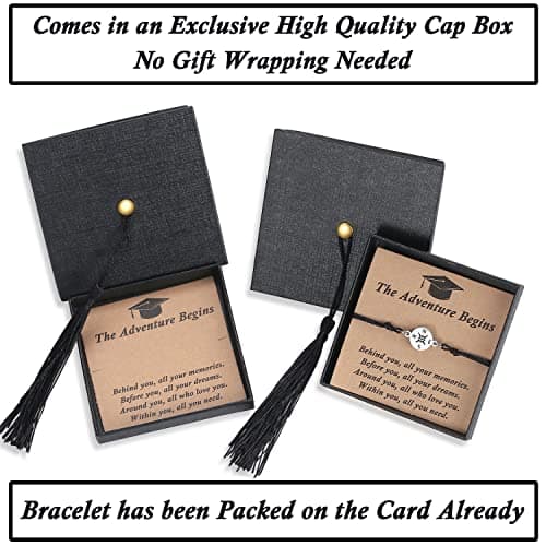 SAM & LORI Graduation Gifts Her Him 2026 High School 5th 6th 8th Grade Preschool College Teen Girls Bracelet Boys Cards Elementary Middle Kindergarten Nursing Daughter Personalized Women Link — view 4