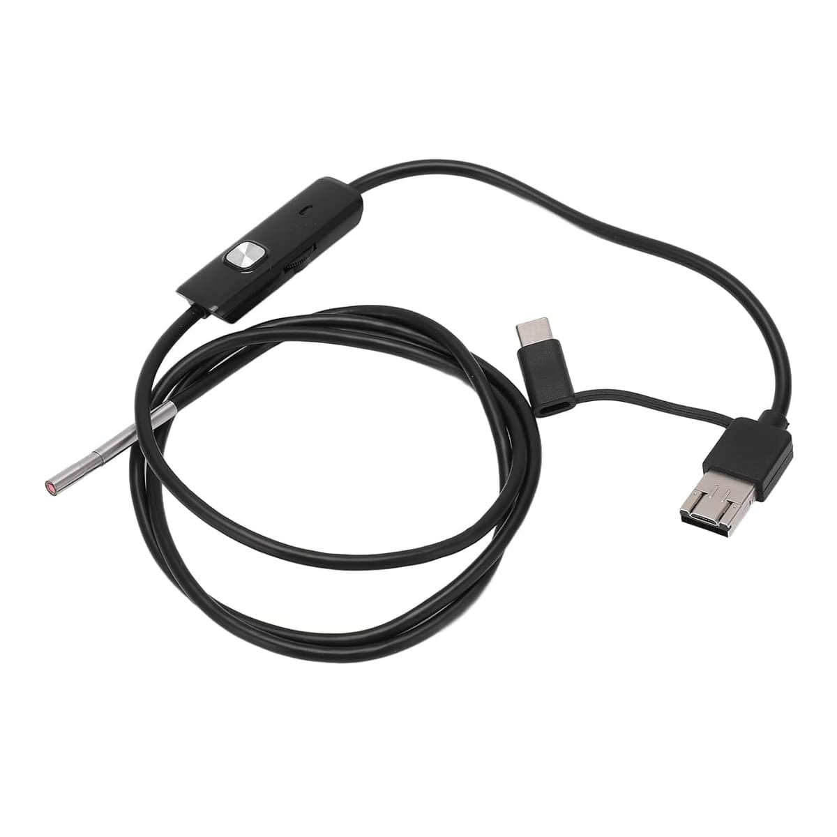 Maxpow Endoscopio Camara de Inspeccion - Endoscopio para Móvil 1920 HD con Cable Semirrígido Flexible, Impermeable IP67 8 LED para Android e iOS, iPhone, para Tuberías Máquinas Alcantarillas 5m — view 7