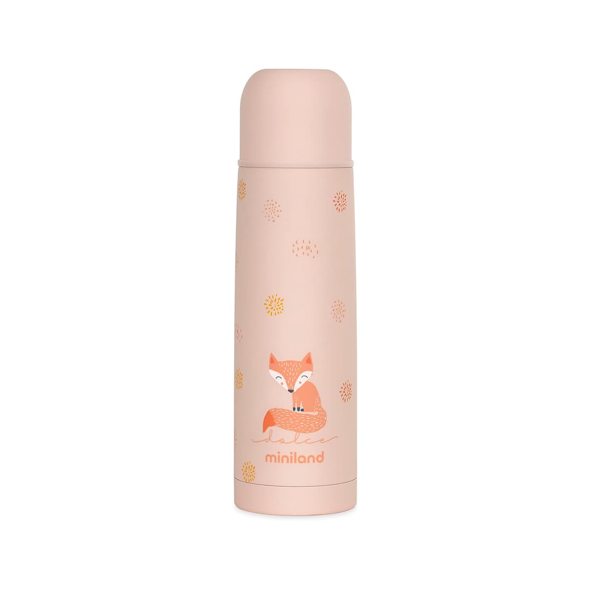 Miniland Termo Bebé para Líquidos 500 ml de Acero Inoxidable, Mantiene Temperatura más de 24h Frío y Calor, Cierre Hermético y Sistema Antigoteo | Candy