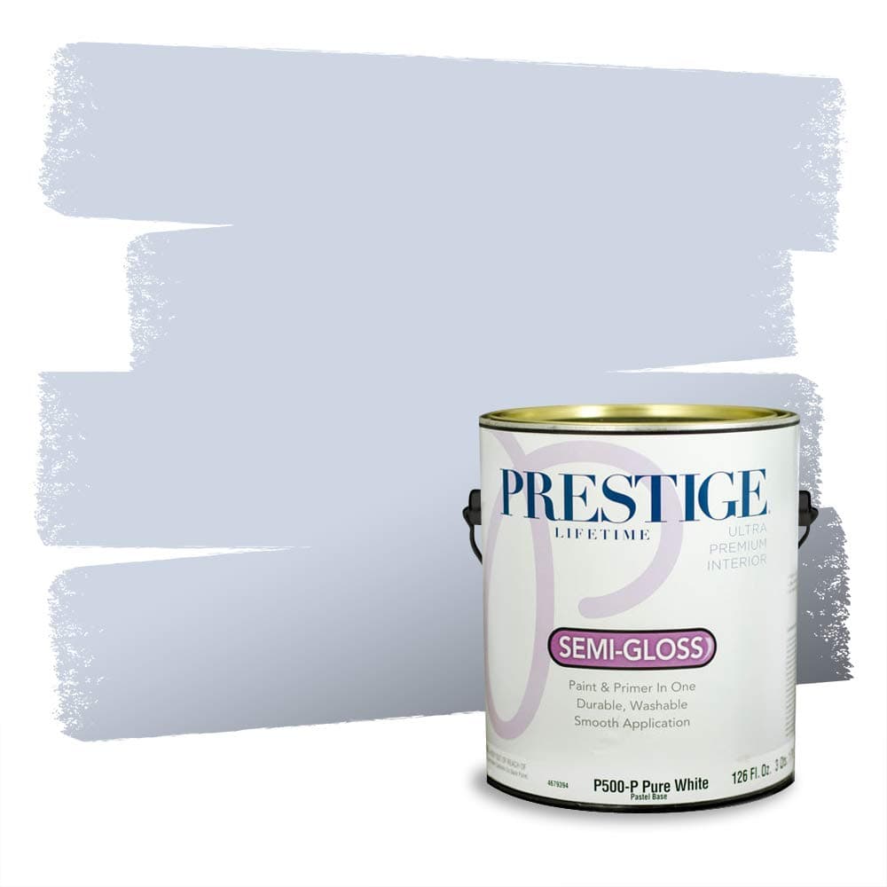 PRESTIGE Paints Interior Paint and Primer In One, 1-Gallon, Semi-Gloss, Comparable Match of Valspar* Dewdrop* — view 1223