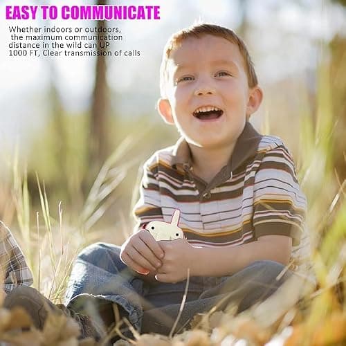 Lonimia 2PCS Unicorn Walkie Talkie for Kids, Ages 3-9, Pink, Compact & Durable, 1000FT Range, Ideal Gifts for Girls — view 3