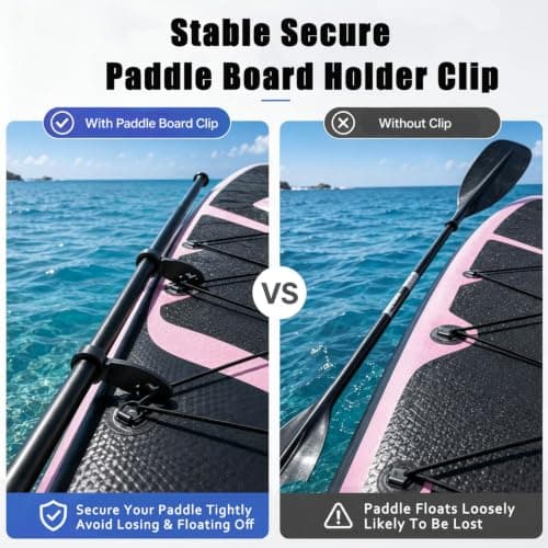 4 PCS Holder for Various Kayak Paddle Board Clips (Black) — view 4
