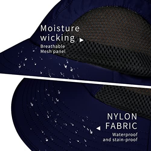 Sun Hat for Men Women with Neck Flap,UPF 50+ UV Protective Hiking Fishing Hats,Wide Brim Sun Hat for Women&Men … — view 3