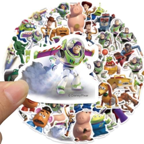 50pcs Popular Classic Story Stickers for Teens, Children's Cartoon Sticker for Water Bottle,Laptop,Waterproof Vinyl Decals for Teens Girls Boys Party Supply Favor Decor(Multicolor-C) — view 3