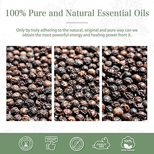 PHATOIL 1.01FL.OZ Black Pepper Essential Oil, Pure Black Pepper Oils for Diffuser, DIY Candle and Scented Products Making, 30ml Large Bottle Gift for Friends — view 5