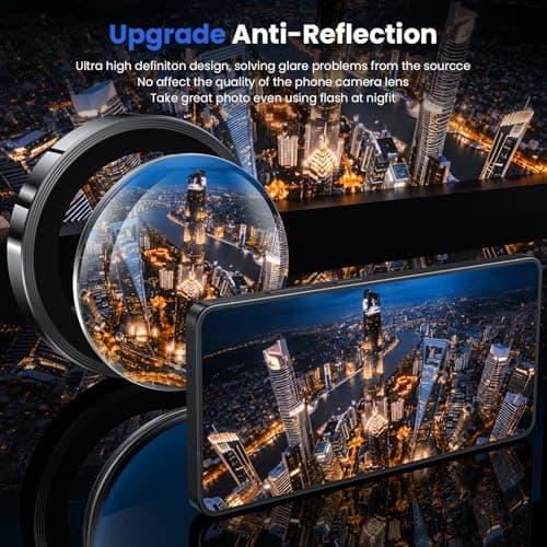 WSKEN for Samsung Galaxy S26 Ultra Camera Lens Protector - Ultra Thin Case Friendly, 9H Shatterproof Tempered Glass with Anti Scratch Metal Circle Camera Screen Protector Cover Accessories, Black — view 2