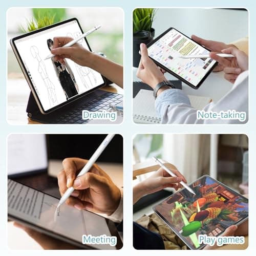 Stylus Pen for Apple iPad 2018–2026, Wireless Charging iPad Pencil 2nd Generation &1st Generation with Tilt Sensitivity& Palm Rejection, 2X Fast Charge Pencil for iPad A16 Pro 11/12.9/13, Air, Mini — view 7
