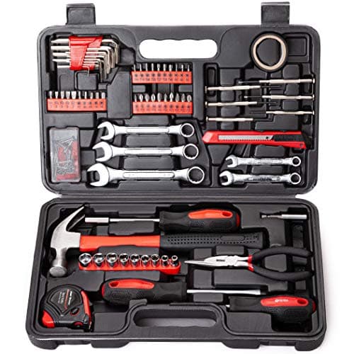 CARTMAN 148-Piece Tool Set - General Household Hand Tool Kit with Plastic Toolbox Storage Case