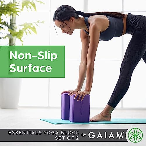 Gaiam Yoga Block - Supportive Latex-Free Eva Foam - Soft Non-Slip Surface with Beveled Edges for Yoga, Pilates, Meditation - Yoga Accessories for Stability, Balance, Deepen Stretches — view 3