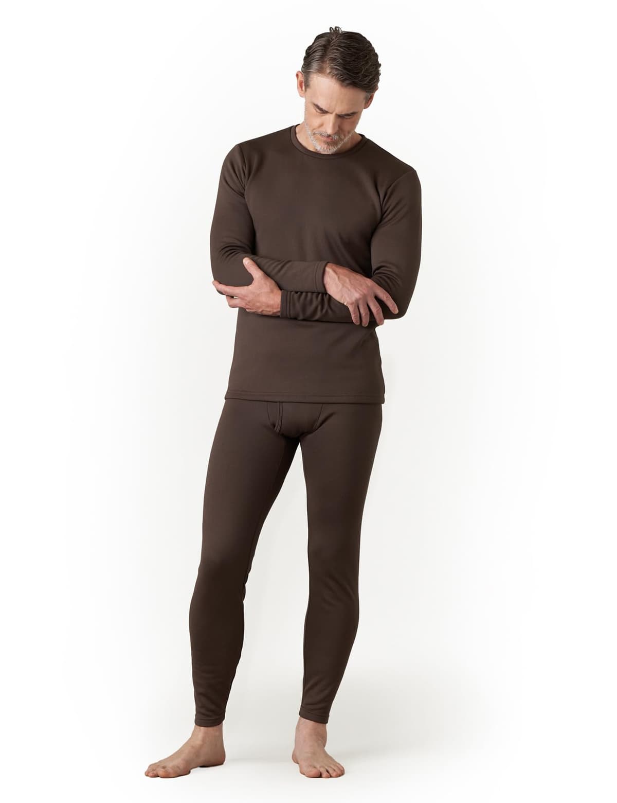 LAPASA Ropa Termica Hombre Conjunto Interior Termico Camiseta Manga Larga y Pantalón Largo Ligero/Cálido/Extra Cálido M11/M24/M57 — view 10