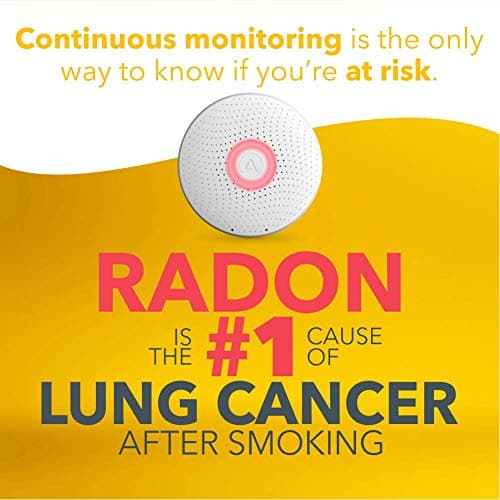 Airthings Wave Radon - Smart Radon Detector with Humidity & Temperature Sensor – Easy-to-Use – Accurate – No Lab Fees – Battery Operated - Free App — view 2