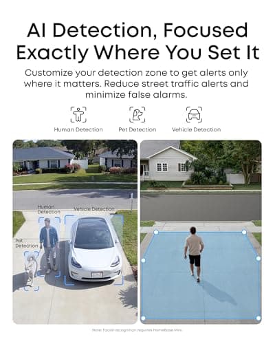 eufy Security eufyCam C37, Security Cameras Wireless Outdoor, 360° Pan & Tilt AI Tracking, 2K Solar Camera, Human/Pet/Vehicle Detection, Flexible Solar Panel, Color Night Vision, No Subscription — view 5