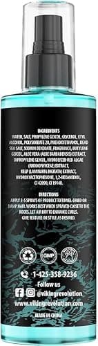 Viking Revolution - Sea Salt Spray Hair Men - 240ml - Texturizing Spray with Kelp, Aloe Vera & Red Algae Extract - Hairspray to Add Volume & Texture - Beach Hair Spray - Gifts For Men — view 8