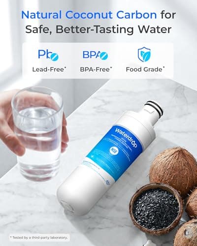 Waterdrop ADQ747935 LT1000PC Replacement for LG® LT1000P®/PC/PCS ThinQ® Refrigerator Water Filter, LFXS26973S, LMXS28626S, LMWS27626S, LFXS28596S, ADQ74793501 and LT120F® Air Filter, 3 Combo — view 4