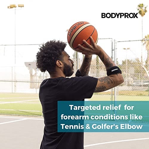 BODYPROX Elbow Brace 2 Pack for Tennis & Golfer's Elbow Pain Relief — view 5