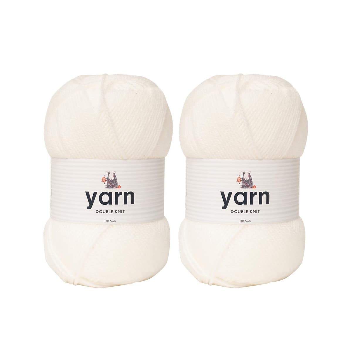 Korbond DK Beige Yarn - 100g Acrylic Wool - Lightweight, Hypoallergenic & Durable Double Knit Crochet Yarn Knitting Wool (290m Total) — view 130