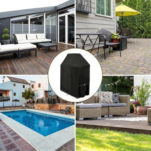 Startbuymore Waterproof Cover For Tall Outdoor Wood Burning Fireplaces Measuring 36L X 24W X 57H With Reinforced Top Seams(210D) — view 3