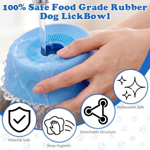 Dog Lick Bowl Roller Ball, Silicone Slow Feeder Dog Bowl — view 4