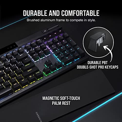 Corsair K70 RGB PRO Mechanical Wired Gaming Keyboard – Cherry MX Brown Tactile Switches – 8,000hz Hyper-Polling – PBT Double-Shot Keycaps – iCUE Compatible – PC, Mac, Xbox – QWERTY NA – Black — view 2