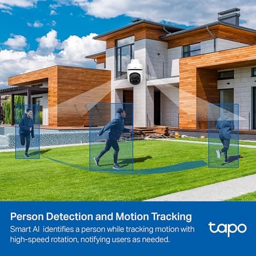 Tapo 1080p Pan/Tilt Outdoor Wired Security Wi-Fi Camera, 360° Visual Coverage, Up to 98ft Night Vision, Motion/Person Detection, Physical Privacy Mode, Works w/Alexa &Google Home(Tapo C500) — view 2