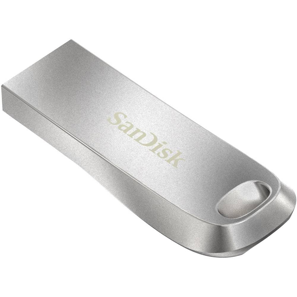 SANDISK Ultra Luxe USB Type-A Flash Drive 256GB (USB 3.2 Gen 1 + USB 3.0 capable up to 400MB/s read speeds, Password protection, Data recovery software, Metal Design) Silver — view 4
