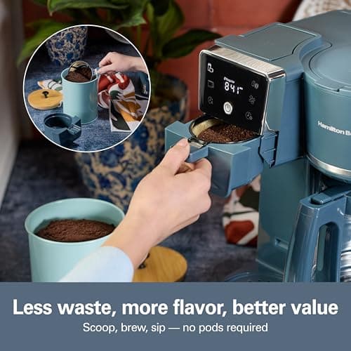 Hamilton Beach 2-Way Drip Coffee Maker & Single Serve Coffee Machine — view 5