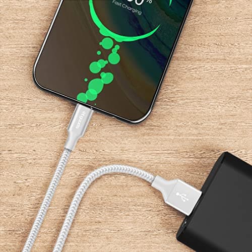 etguuds White USB C Cable 3ft, 2-Pack USB to USB C Cable 3A Fast Charging Type C Cable Braided Data Cord for iPhone 17/16/15 Pro Max Plus, for Samsung Galaxy S26 S25 S24 S23 S22 Note 20, Pixel Moto — view 7
