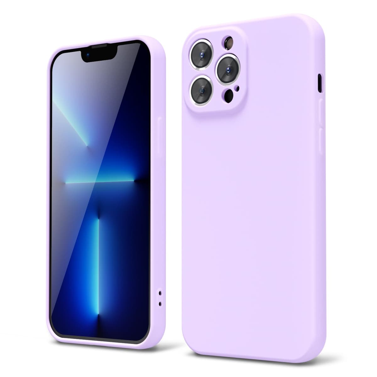 oakxco for iPhone 17 Pro Max Phone Case Liquid Silicone, Cute Thin Slim Grip Soft Rubber Gel for Women Men, Smooth Matte TPU Plain Solid Color Girly Simple Case with Camera Cover, Light Pink — view 1894