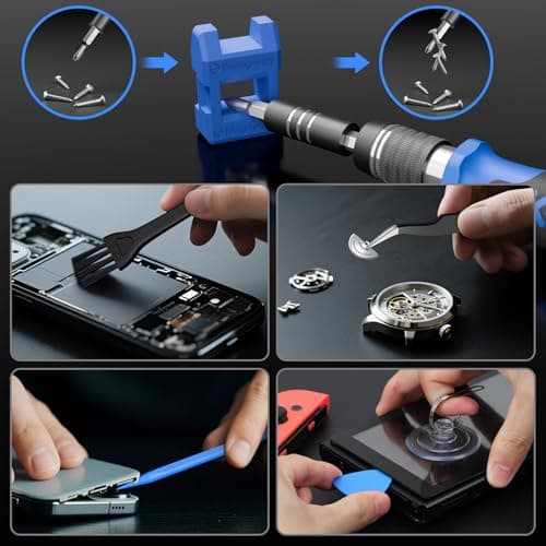 STREBITO Electronics Precision Screwdriver Sets 142-Piece with 120 Bits Magnetic Repair Tool Kit for iPhone, MacBook, Computer, Laptop, PC, Tablet, PS4, Xbox, Nintendo, Game Console — view 5