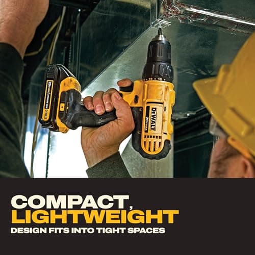 DEWALT 20V MAX Cordless Drill and Impact Driver, Power Tool Combo Kit , Includes 2 Batteries, Charger and Bag (DCK240C2) — view 4