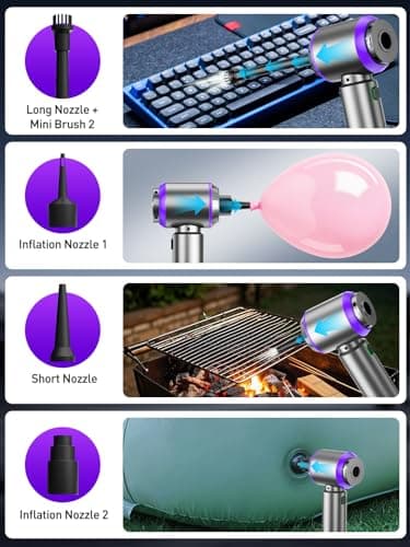 IYOFINE V8 Plus Cordless Car Vacuum Cleaner, Handheld Mini High Power — view 5