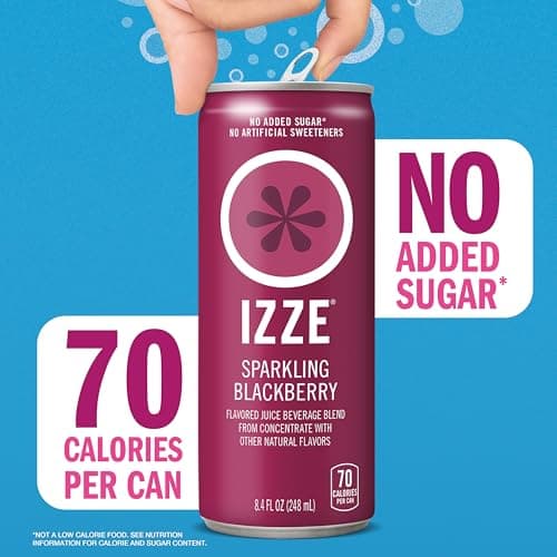 Izze Sparkling Juice, 4 Flavor Variety Pack, 8.4 Fl Oz (24 Count) — view 4