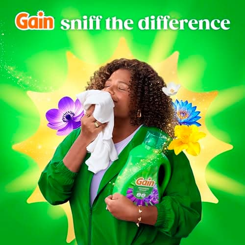 Gain Liquid Laundry Detergent, Moonlight Breeze Scent, Freshness + Odour Fighting, Laundry Detergent Liquid Soap, 107 loads, 4.5L — view 6