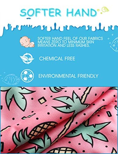 maamgic Boys Swim Trunks Swim Shorts Toddler Bathing Suit Quick Dry Beach Board Shorts for All Ages,Palmpineapple Pink,4T