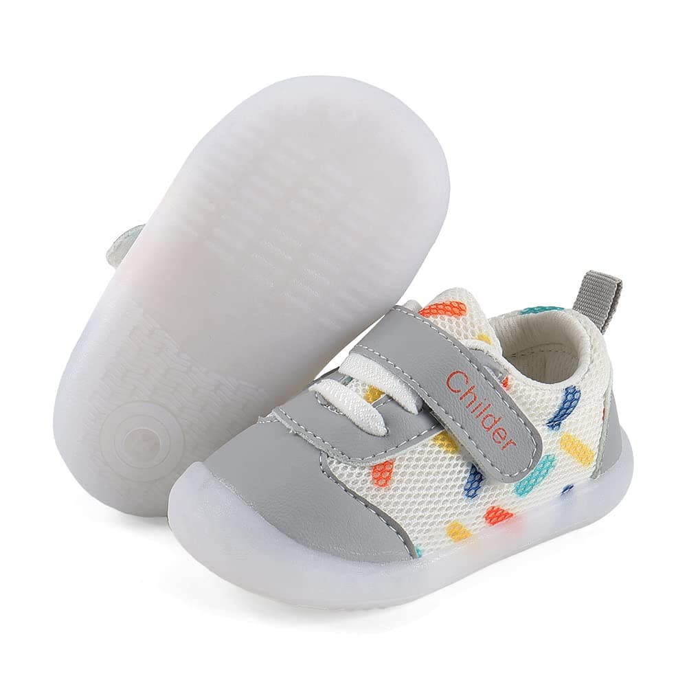 MASOCIO Baby Boys Girls First Walking Shoes Infant Toddler Trainers Anti-Slip Shoes — view 5