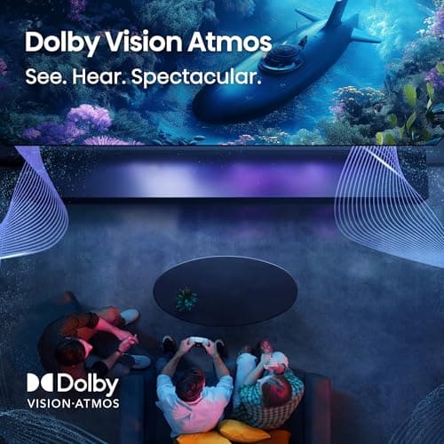 Hisense 55" E6 Cinema Series Hi-QLED 4K UHD Smart Fire TV (55E6QF) - AI Light Sensor, Dolby Vision · Atmos, Voice Remote with Alexa, Motion Rate 120, HDR 10+ Adaptive, Game Mode Plus — view 6