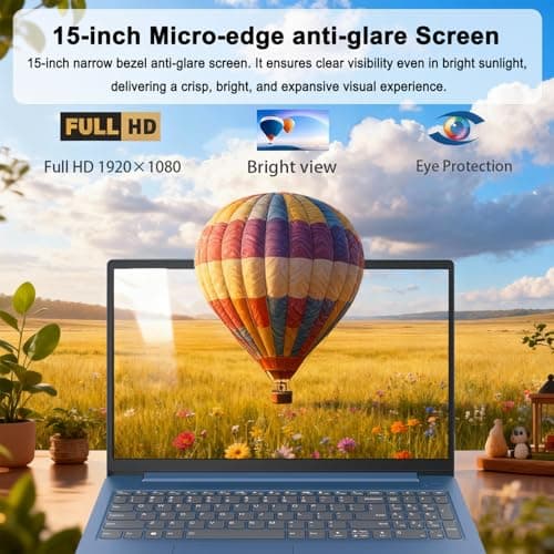 Lenovo IdeaPad Slim 3i • 15.6" FHD Laptop with Microsoft 365 Included • Intel N150 • 8GB DDR5 • 128GB SSD • Windows 11 — view 3