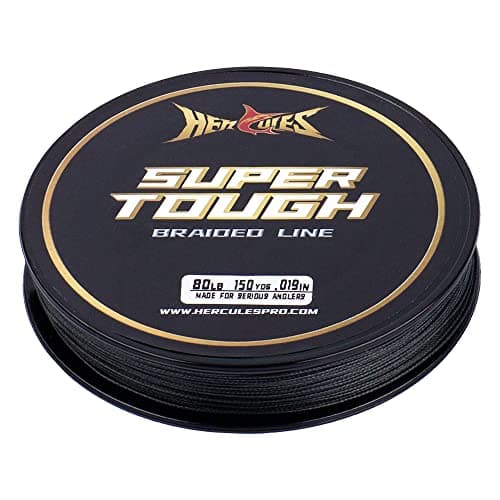 HERCULES Super Tough Braided Fishing Line 20 pounds Test Black 20LB (1000 Yards) - 4 Strands — view 7