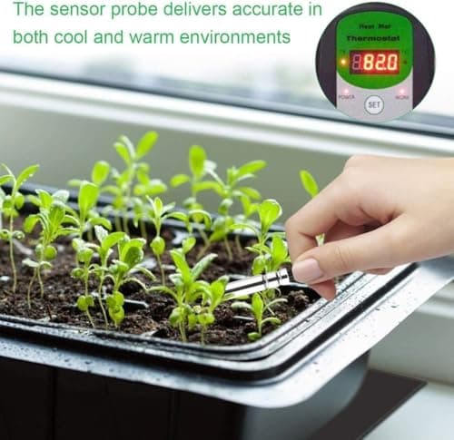 Bestio 10 in x 20.75 in Seedling Heat Mat, Waterproof Heat mats for Seed Starting, MET & UL Dual Certification Standard for Seeding, Greenhouse Growing — view 7