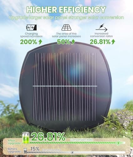 BITPOTT Bright Solar Pathway Lights Outdoor, 8 Pack Solar Powered Garden Lights Waterproof IP65, Auto On/Off Outdoor Light for Lawn Patio Walkway Driveway Decor Landscape Lighting — view 2