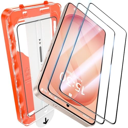 UniqueMe for S26 Screen Protector - 2 PACK Tempered Glass for Samsung Galaxy S26,[Fingerprint Unlocking] Easy Installation,Bubble-Free,9H Hardness,HD-Clear,3D Full-coverage
