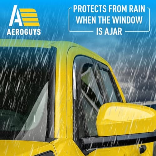 Extra Durable Window Deflectors in-Channel Window Visors Rain Guards Fit for Toyota Tacoma Double Cab 2024-2026, Sun Visors, Wind Vent for Shades, Exterior Car Accessories - 4 pcs. AG0941