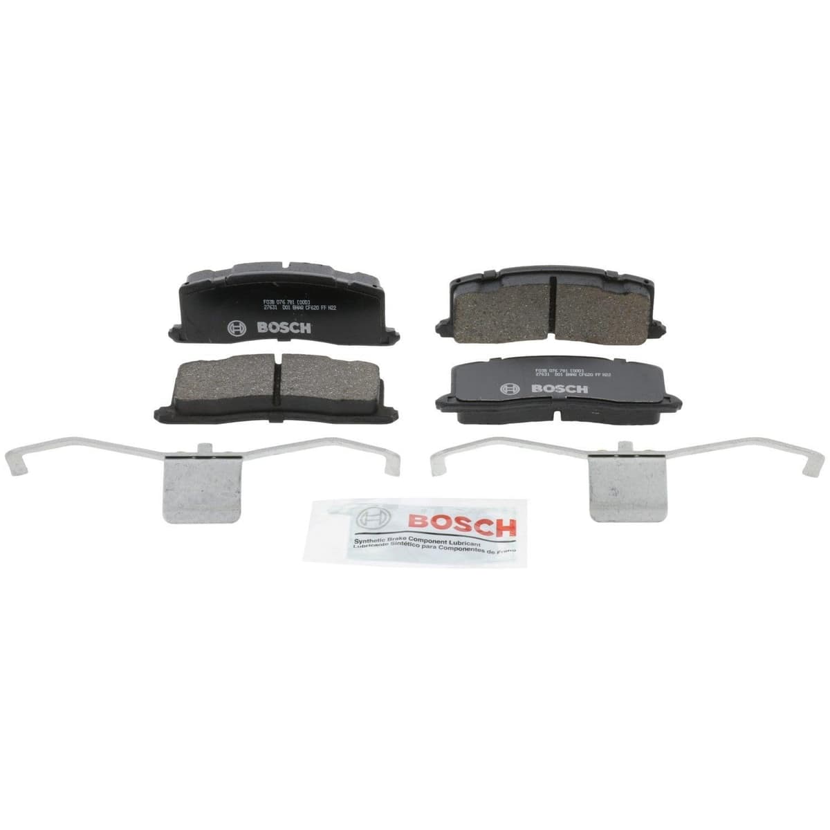 Bosch BC914 QuietCast Premium Ceramic Disc Brake Pad Set For: Acura ILX; Honda Accord, Civic, CR-V, Element, Fit, Front — view 193