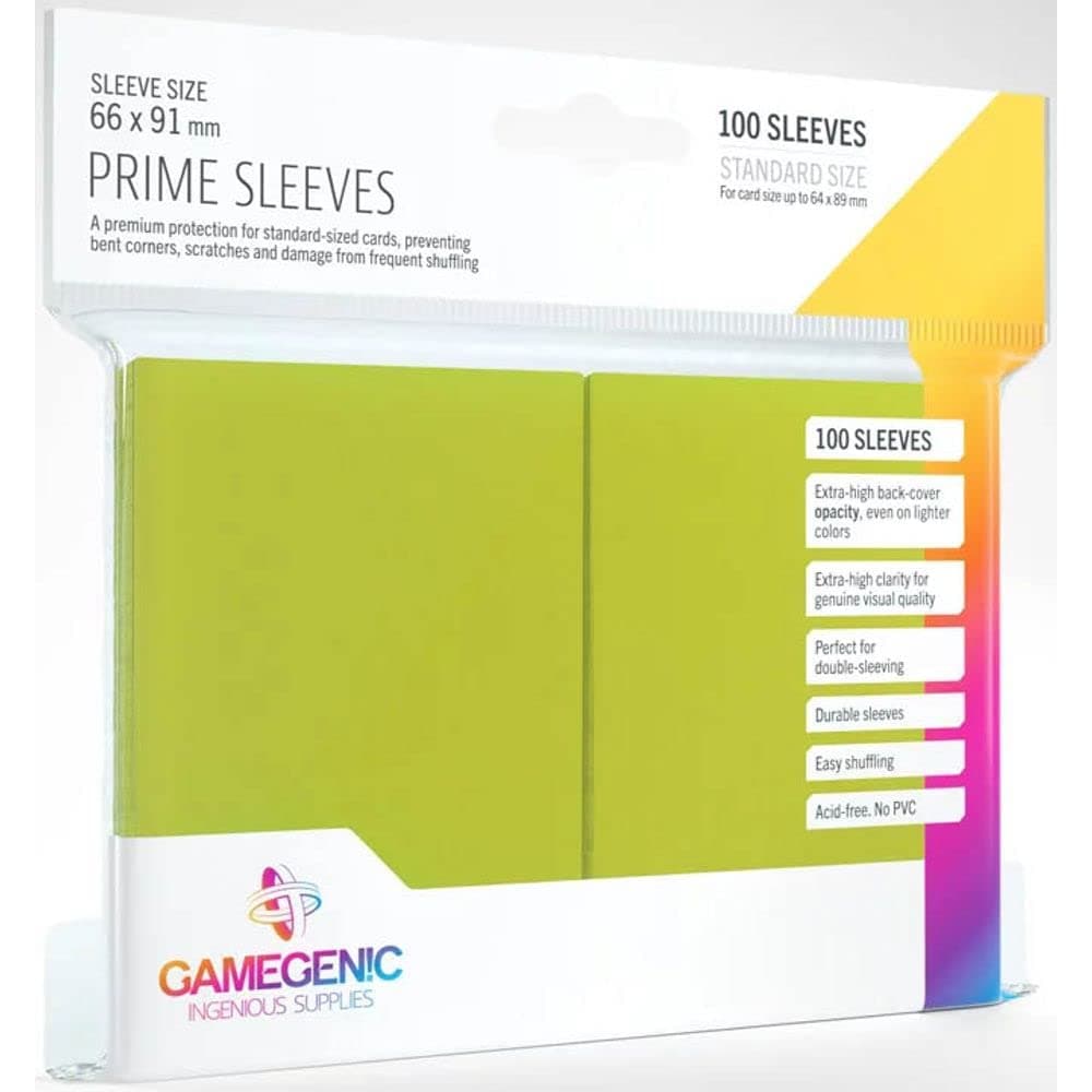 Gamegenic, GGS11015ML Prime SleevesCard Deck Holde, Red, 100 Pack — view 5