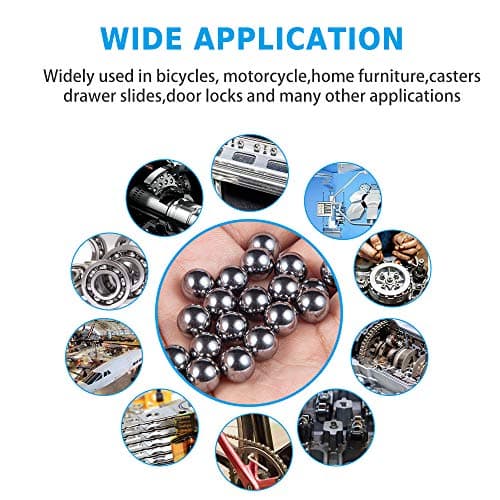 (200 Pieces) Breezliy - 5mm (0.197") Precision Stainless Steel Bearing Balls G25 (304 Stainless Steel Non Magnetic) — view 5