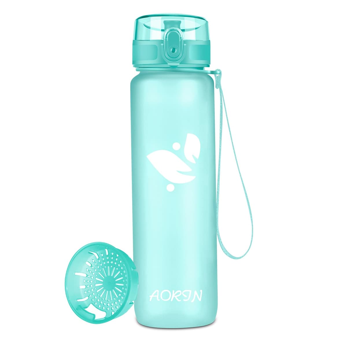 AORIN Botella Agua Deporte -350ml/500ml/750ml/1000ml - Botella Agua Niños Sin BPA，Impermeable y Reutilizable，Apertura con un Solo botón，Aplicar a Sport, Gimnasio, Trekking，Bicicleta — view 9