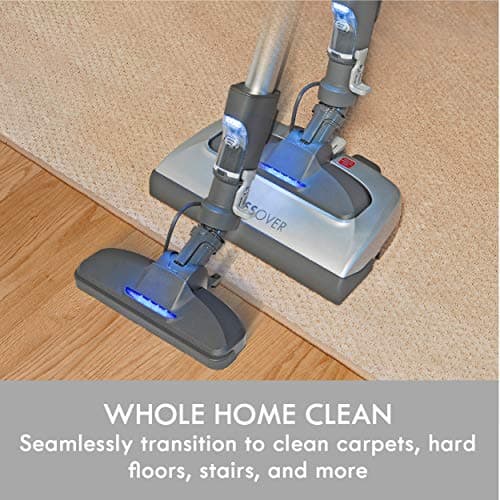 Kenmore Elite 21814 Pet Friendly CrossOver Lightweight Bagged HEPA Canister Vacuum with Pet PowerMate, Extended Telescoping Wand, Retractable Cord, 2 Floor Nozzles, and 4 Cleaning Tools-Silver/Gray — view 2