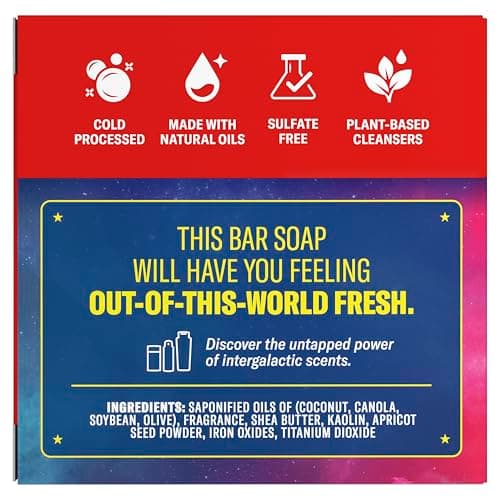 Old Spice Bar Soap for Men, x The Super Mario Galaxy Movie, Cold Pressed with Grit, Made with Natural Oils & Plant Based Cleanser, Star Showers with Juicy Pear & Cedarwood Scent, 5.0 oz — view 10