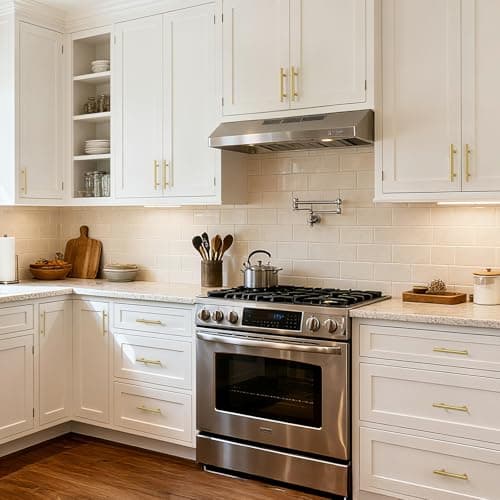 goldenwarm 30 Pack Gold Cabinet Pulls 96mm 3-3/4in Hole Cente Drawer Handles Brushed Gold Drawer Pulls Kitchen Cupboard Handles Cabinet Door Handles Kitchen Cabinet Hardware — view 2